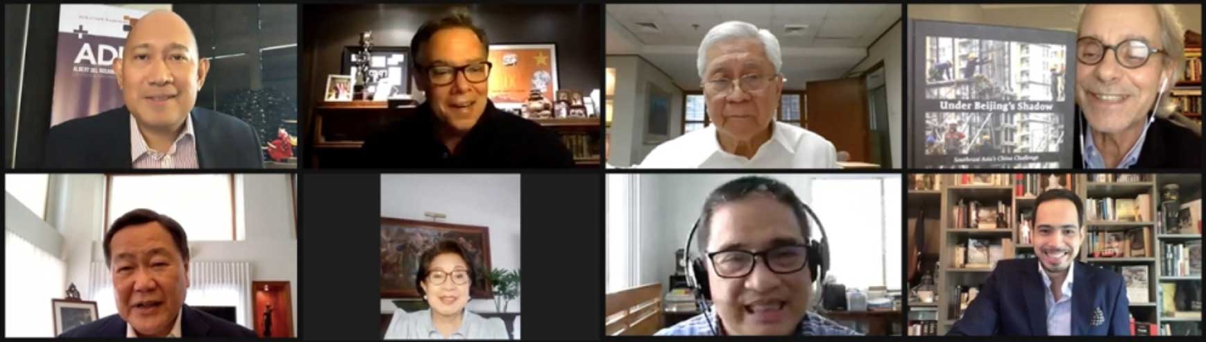 A zoom meeting screenshot featuring members of BowerGroupAsia