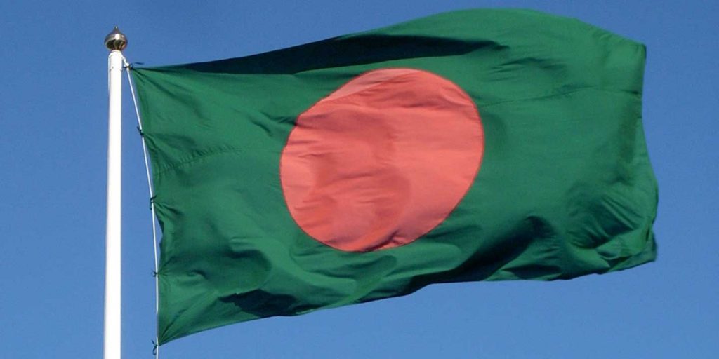 The flag of Bangladesh