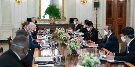 President Biden hosting Japanese Prime Minister Suga during his first foreign leader visit