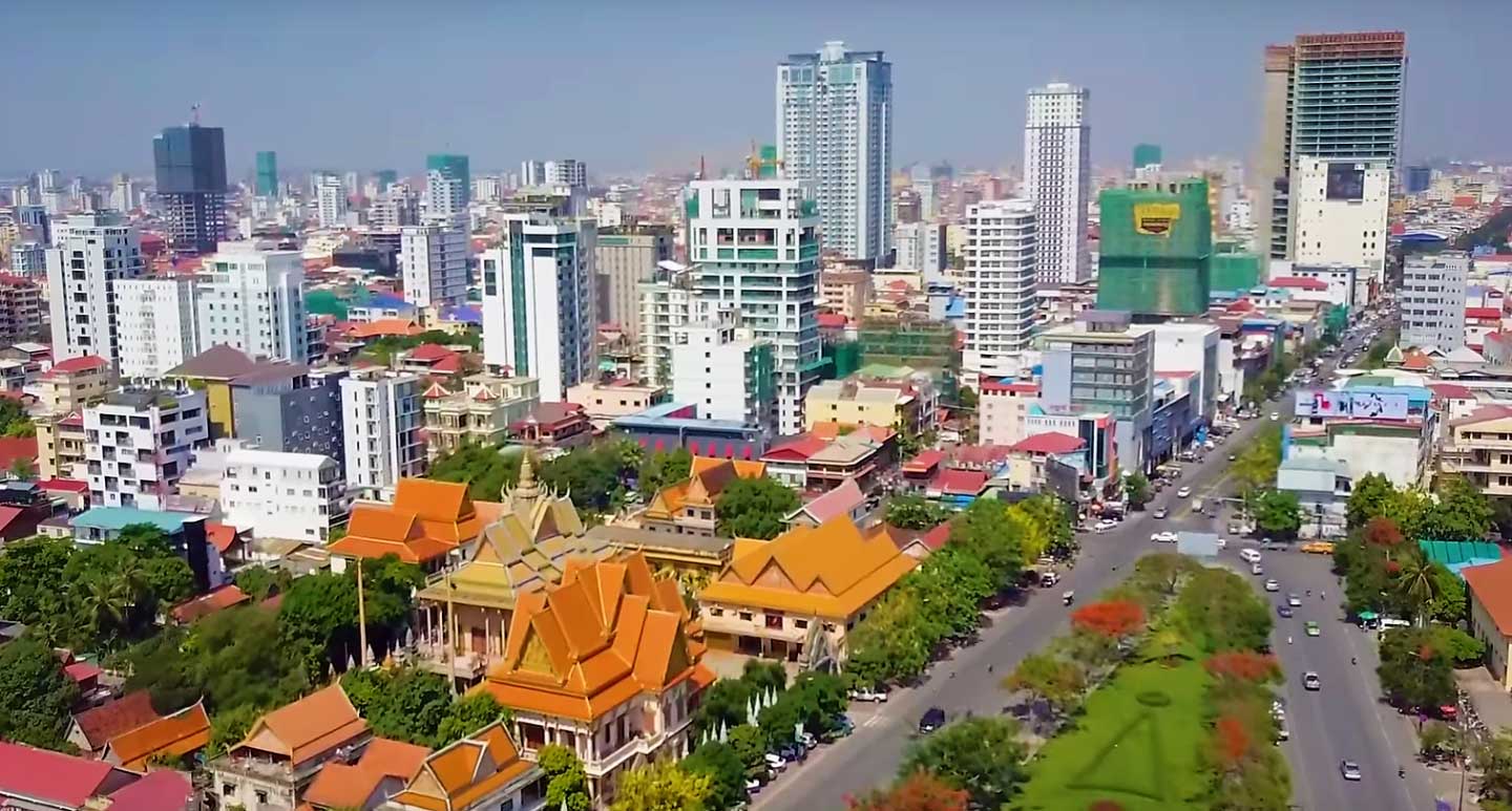 The Phnom Penh skyline