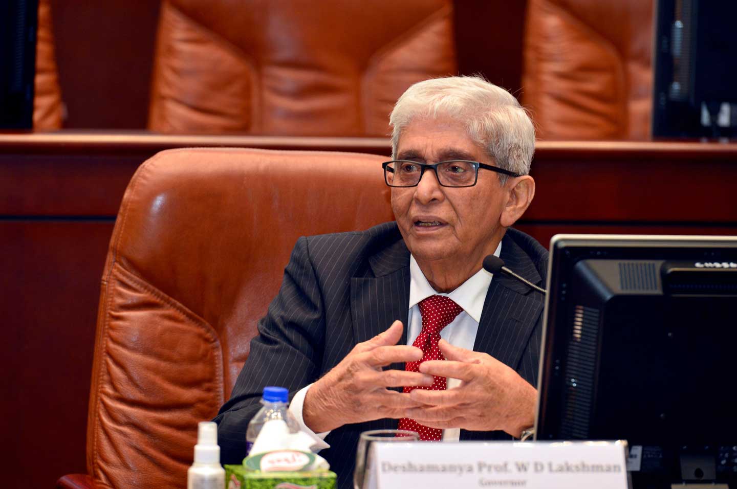 Sri Lanka Central Bank Governor Prof. W D Lakshman