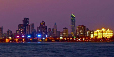 Mumbai, India Skyline at Night