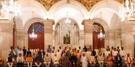 A group photo of India' Union Cabinet