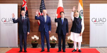 The four world leaders from the Quad Tokyo Summit 2022